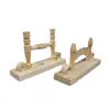 Nuevo abanico plegable de madera maciza color natural, soporte para abanicos plegables, soporte de exhibición tridimensional para abanicos, venta al por mayor de fábrica