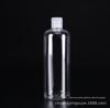 500Mlpet Long Flip-Top Líquido de Limpeza Garrafa de Plástico Shampoo Gel de Banho Sub-Frasco Fluido Urso Pigmento Garrafa Transparente