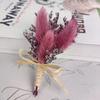 Mini buquê de estrelas rosa ponta do dedo buquê casamento corsage caixa de presente caixa de presente flores secas decorativas