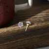 Pendientes Hipoalergénicos de Biocerámica en Color Rosa Seco, Pendientes de Cerámica Aptos para Dormir Que No Necesitan Quitarse, Accesorios para Orejas de Resina Antiatascos para Mujeres