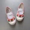 Zapatos Blancos Cuadrados de Cereza para Jardín de Infancia para Niñas Coreanas, Temporada Primavera y Otoño 2026, para Niños de 1 a 9 Años