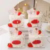 Celebridade da Internet Decoração de Bolo Dia da Mulher 38ª Figura de Borracha Macia Laço de Pérola Topper para Decoração de Confeitaria