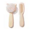 Conjunto de Escova e Pente para Remoção de Pelinhos de Bebê para Meninos e Meninas Recém-Nascidos, Pente para Lavar Cabelo de Bebê, Escova com Cerdas Macias, Pente Pequeno Infantil