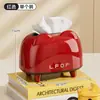 Caja de Pañuelos Oso Dopamina Sala de Estar Creativa Crema Primavera Caja de Servilletas Papel Escritorio del Hogar Mesa de Café Caja de Almacenamiento