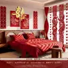Decoración de sala de bodas con dragón y fénix en tablero KT para el nuevo dormitorio de los novios, pared de fondo para decoración de bodas