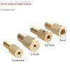 Mandril de perfuração universal autoapertável, biela de latão de 0,3-3,2 mm, luva de conexão M7, caneta de gravação de retificação elétrica