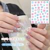 Adesivo de unhas Celebrante da Internet Popular Macaron Star Cartoon Nail Decoration 2023 Nova estrela de cinco pontas pequenos acessórios