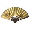 Direto da Fábrica Ventilador de Seda Masculino de 8 polegadas Ventilador de Seda Estilo Chinês Suporte para Ventilador de Papel Ventilador Publicitário Ventilador de Seda Artesanato Tradicional Ventilador Dobrável