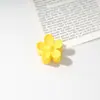 Pinza para el pelo popular transfronteriza de 3.5 cm, pinza de garra floral dulce de colores, pinza para coleta alta, accesorio para el pelo de la parte posterior de la cabeza