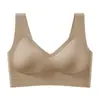 Base de Maquillaje Líquida Ligera Estilo Camiseta sin Mangas Soporte Lateral para el Pecho Sujetador sin Cables Sujetador Push-up Cómodo Espalda Hermosa Sujetador Invisible