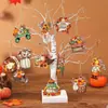 Decoração de Mesa de Ação de Graças de Madeira Transfronteiriça, Anão de Outono, Abóbora, Atmosfera Festiva, Item para Venda, Pingente de Decoração para Casa