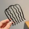 Pente de cabelo penteado de cabeça para baixo novo grampo de cabelo com franja de laço antiderrapante caveira alta estiloso moderno grampo de cabelo lateral com mechas acessório de cabelo