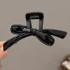Pin de Pinza de Tiburón de Mezclilla con Lazo Simple Estilo Ins Coreano para Mujer 2025 Nuevo Pinza para el Cabello de Gama Alta Dongdaemun