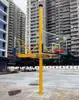 Canasta de baloncesto para colgar en el techo eléctrica plegable canasta de baloncesto colgante interior retráctil ajustable canasta de baloncesto marco de baloncesto