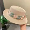 Sombrero de sol de paja para mujer 2026 nuevo sombrero de sol de verano para la playa con ala ancha y protección UV