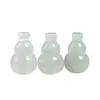 Pendente Natural de Cabaça Verde Tianshan de Xinjiang Jade de Seda Dourada Flor Flutuante Jade Cabaça Pingente Acessórios para Pendurar em Bolsa DIY