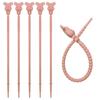 Correa de Silicona de Osito para Llavero DIY Cadena de Cuentas Cordón Colgante para Ropa Bolsa Joyería Hecha a Mano Accesorios para Llavero