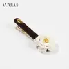 Novo Presilha de Cabelo de Veludo com Camélia Vintage de Primavera Wjia para Mulheres, Presilha de Franja de Alta Qualidade, Acessório de Cabelo, Adorno de Cabeça