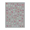 Redanco Nuevo Avión 3D Ins Popular Pegatinas para Uñas Arte de Uñas Estampado Caliente Luna Plateada Pegatinas de Uñas Serpiente Dh-956