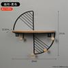 Estante de almacenamiento de pared de hierro simple para el hogar, sala de estar, dormitorio, hecho a mano, estante de exhibición para artículos de joyería con estante de almacenamiento con ganchos