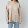 Nuevo suéter pullover de punto suelto de talla grande para mujer de comercio exterior ruso, europeo y americano, nuevo estilo casual perezoso de otoño e invierno