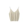 [Oufan] Chaleco de punto de lana a juego para mujer, estilo coreano, informal, con tirantes interiores, 9763