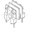 Marco de Transformador Ee25 Marco de Baquelita Ee26 Marco de Alta Frecuencia Carrete Ranura Doble Horizontal Pin 2+2 2503A
