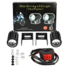 Venta caliente transfronteriza mini foco LED de dos colores para motocicleta lente de dos colores faro externo para coche eléctrico motocicleta pequeña pistola de acero