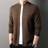 Hengyuanxiang Cardigan Jacquard Espesso 100% Cardigan Masculino Suéter Novo Outono e Inverno Masculino Outer Moda