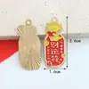 Acessórios Populares de Joias DIY para o Ano Novo: Cabeça de Dragão Paz e Bênção Joias Artesanais DIY, Acessórios para Joias DIY Esmaltados Estilo Chinês