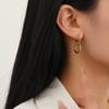 Nuevos aretes chinos retro huecos de calabaza de circonita simple versátil moda exquisitos aretes de temperamento sentido de lujo ligero de alta gama