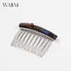 Pente de Cabelo Novo Wjia Acetato Francês Pente de Inserção Acessórios de Cabelo Penteado Simples Laço de Uma Palavra Franja Presilha de Cabelo Feminina Acessório para Cabeça