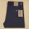 Calça Masculina Casual Nova de Linho Misturado com Tencel Primavera e Verão Elástica com Cadarço Reto Slim de Linho e Liocel