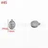 Venta al por mayor del fabricante Acero Inoxidable Presión de Aceite Colgante Cabeza Humana DIY Estilo Europeo y Americano Colgante Personalizado Accesorios de Joyería DIY