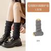 Cubiertas de Calcetines Tejidos para Mujer Otoño e Invierno con Bucles para el Pie, Estilo Y2K, Adecuadas para Botas de Nieve, Calentadores de Pierna Largos Gruesos hasta la Rodilla, Estilo Ballet