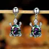Huajie pendientes de moda europeos y americanos transfronterizos de Amazon pendientes creativos de animal tortuga pendientes de explosiones de comercio electrónico joyería