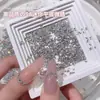 Blanco Mini tamaño pequeño Borde Invertido Circonia Arte de Uñas Diamante 2024 Nuevo Libro Rojo Explosiones Diamante Ojo de Caballo Broca para Uñas