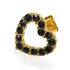 Nova Moda Leve Luxo Vazado Cravejado com Diamantes Colar de Coração para Mulheres, Versátil e Elegante, Brincos Banhados a Ouro 18K Atacado