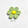 Pegatinas magnéticas para refrigerador con diseño de flores de seis pétalos en color, edición en blanco y negro, pegatinas magnéticas fijas para pared con fotos, decoración de oficina