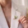 Broche de libélula retrô de asas finas design feminino de alta qualidade senso de design nicho inseto corsage temperamento anti-luz pinos acessórios