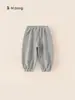 Pantalones Deportivos de Terciopelo Grueso de Color Sólido Bangxuan para Bebés, Pantalones de Chándal Simples y Sueltos para Niñas, Pantalones Versátiles de Invierno para Niños