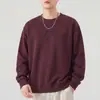 Moletom com Capuz Redondo Bordado Estilo Retrô Americano An Yang Masculino Outono 2026 Novo Estilo Pulôver Casual Pesado 360g