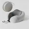 Almohada Portátil en Forma de U para Viaje, Almohada para Cuello de Avión, Almohada de Soporte para Cuello, Reposacabezas de Coche, Almohada en Forma de U de Espuma Viscoelástica