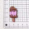 Brinquedo de Sorvete de Frutas de Chocolate Simulado DIY Artesanal Chaveiro de Celular Pingente de Bolsa Acessórios de Decoração para Copo d'Água