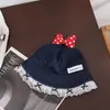 Sombrero de Pescador para Bebé Primavera y Otoño Lindo Oreja Lazo Sombrilla para Niñas Sombrero de Vaquero Sombrero de Cubo a Prueba de Viento para Bebés Otoño e Invierno