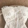 Linda Camisola Floral Tridimensional para Mulheres com Bojo, Renda, Corte Justo, Top Tubinho Sexy para Usar por Cima