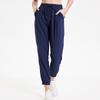 Pantalones Deportivos Tejidos de Cintura Alta para Mujer Verano Correr Danza Yoga Fitness Pantalones Finos para Exterior Pierna Recta Pantalones Casuales
