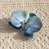 Cabeza de Flor Phalaenopsis Eva Cotton Impresa en 3D (Grande) Flor Artificial Accesorio de Regalo Accesorio para el Cabello Decoración de Ropa Exquisita Decoración de Boda