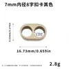Accesorio de cordón para teléfono móvil con forma de campana cilíndrica de 9 mm, hebilla ajustable de metal de doble orificio, correa de muñeca con hebilla giratoria anti-enredos