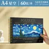 Libro de Dibujo Especial para Marcadores, Libro de Dibujo para Estudiantes de Primaria, Libro de Dibujo A4, Dibujo con Marcador Acrílico